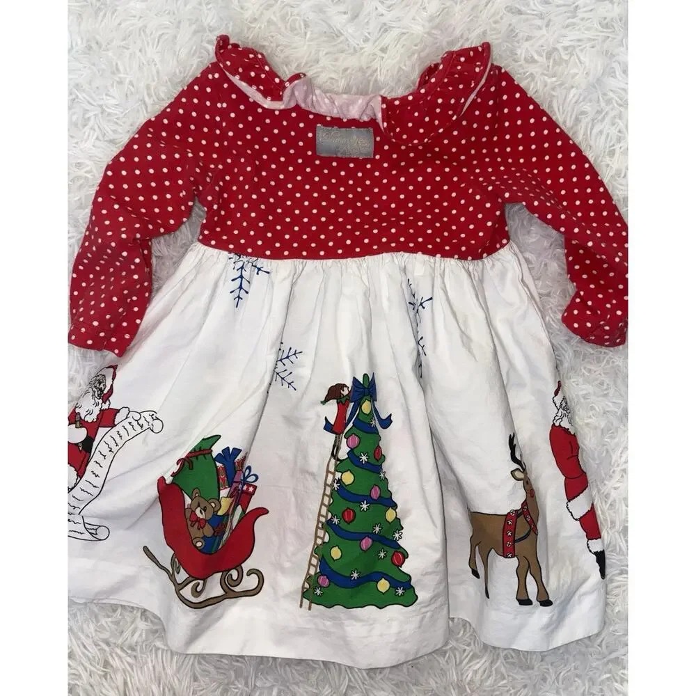 Eleanor Rose Girls 18 Mo. Christmas Design Dress. Adorable, Fun